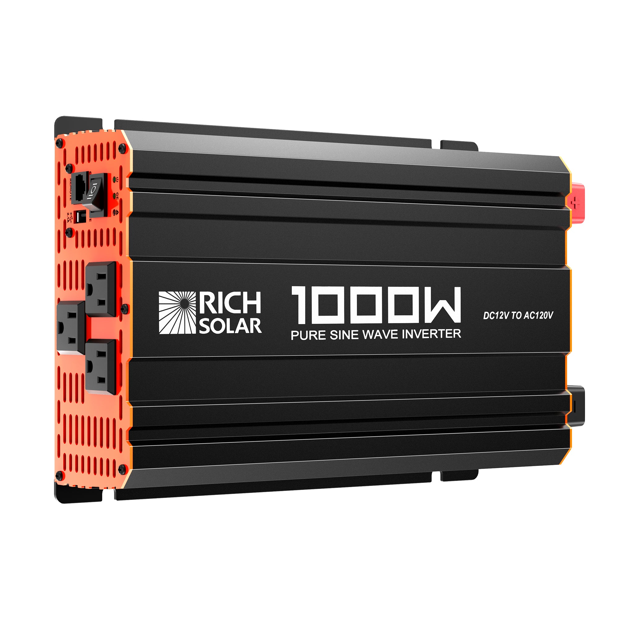 Rich Solar NOVA PURE 1K | 1000 Watt (1kW) 12 Volt Industrial Pure Sine Wave Inverter - RS-V1P12
