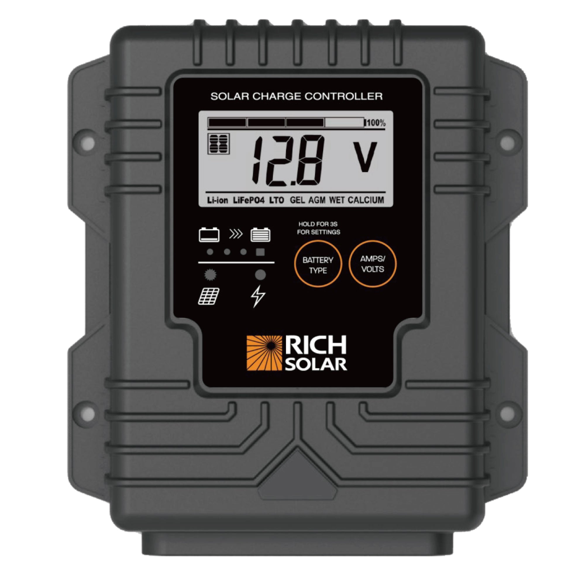 Rich Solar BRAVO Waterproof 20 | 20 Amp Waterproof PWM Solar Charge Controller - RS-PWM20WP