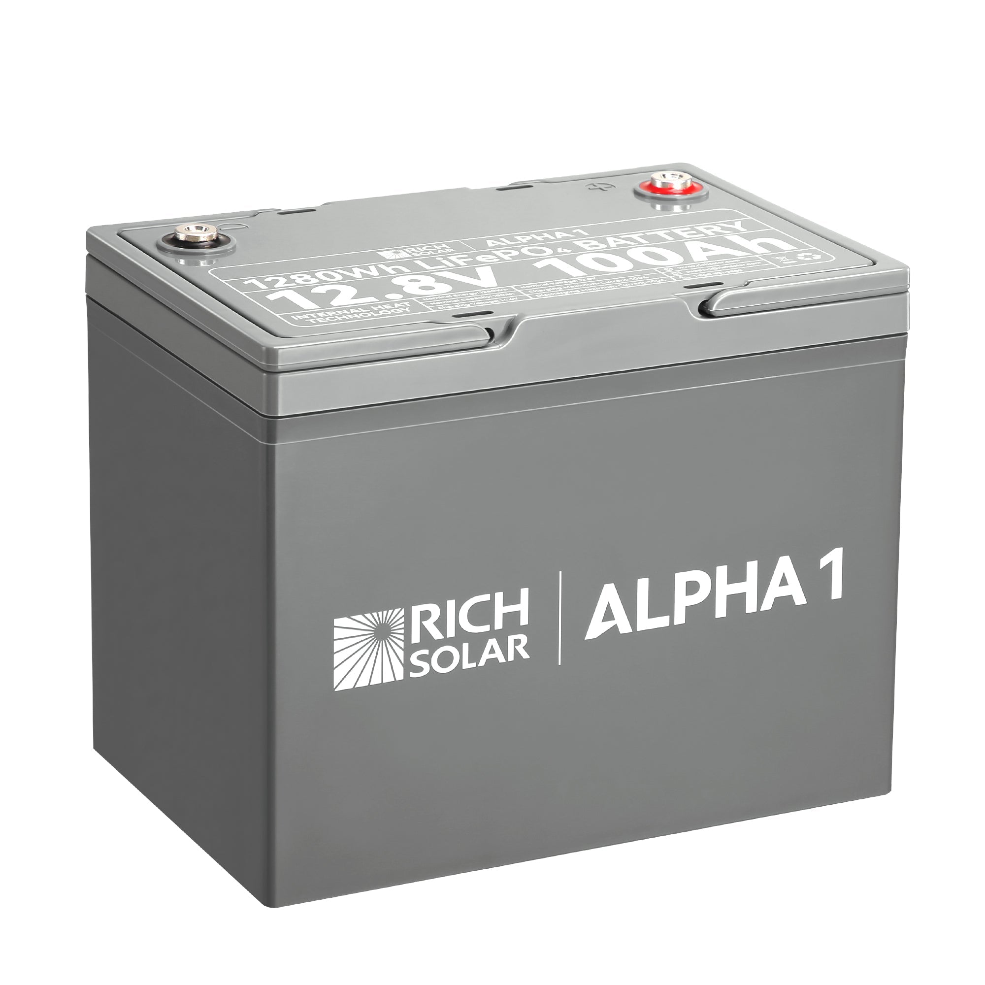 Rich Solar ALPHA 1 | 12V 100Ah LiFePO4 Battery - RS-B121S