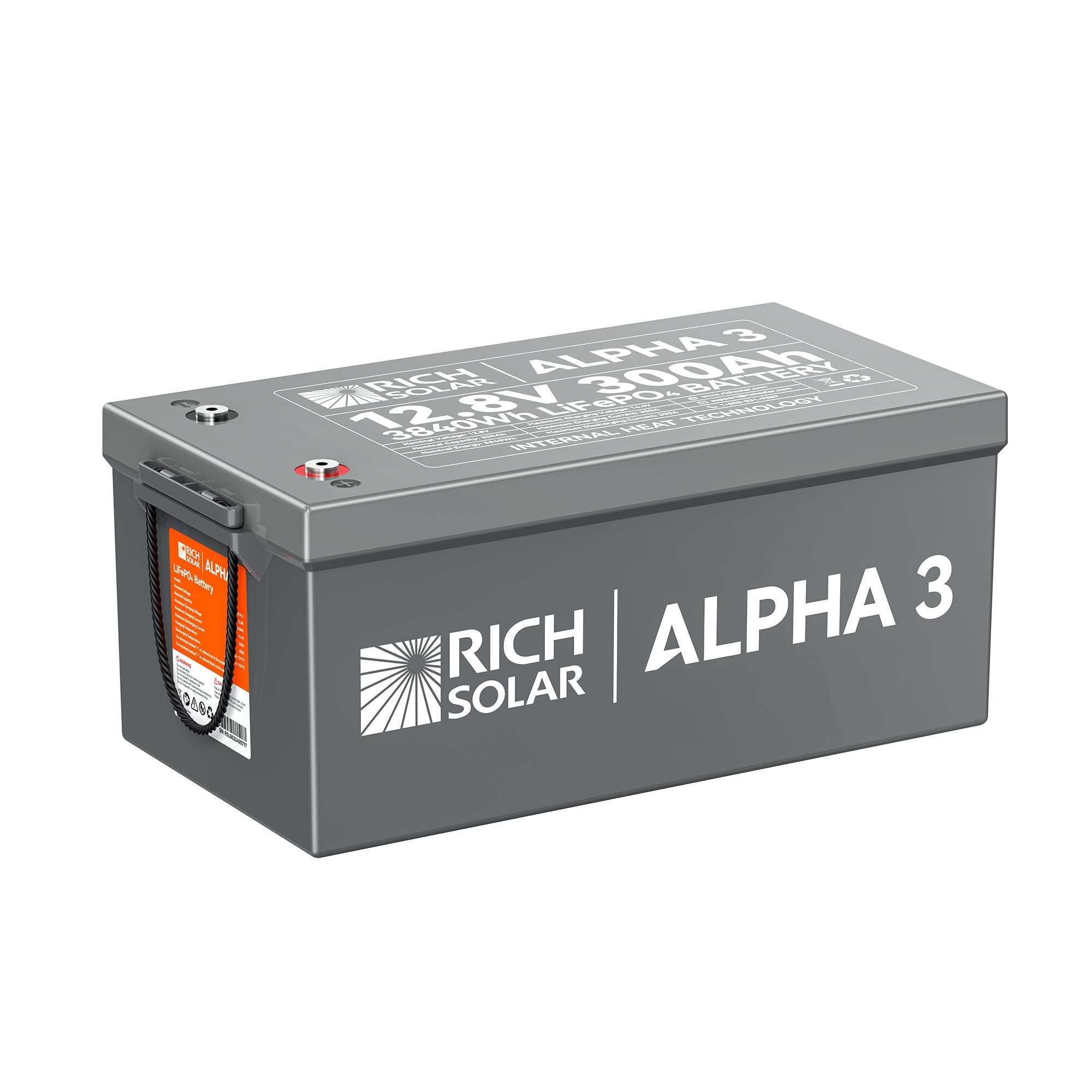Rich Solar ALPHA 3 | 12V 300Ah LiFePO4 Battery - RS-B123S