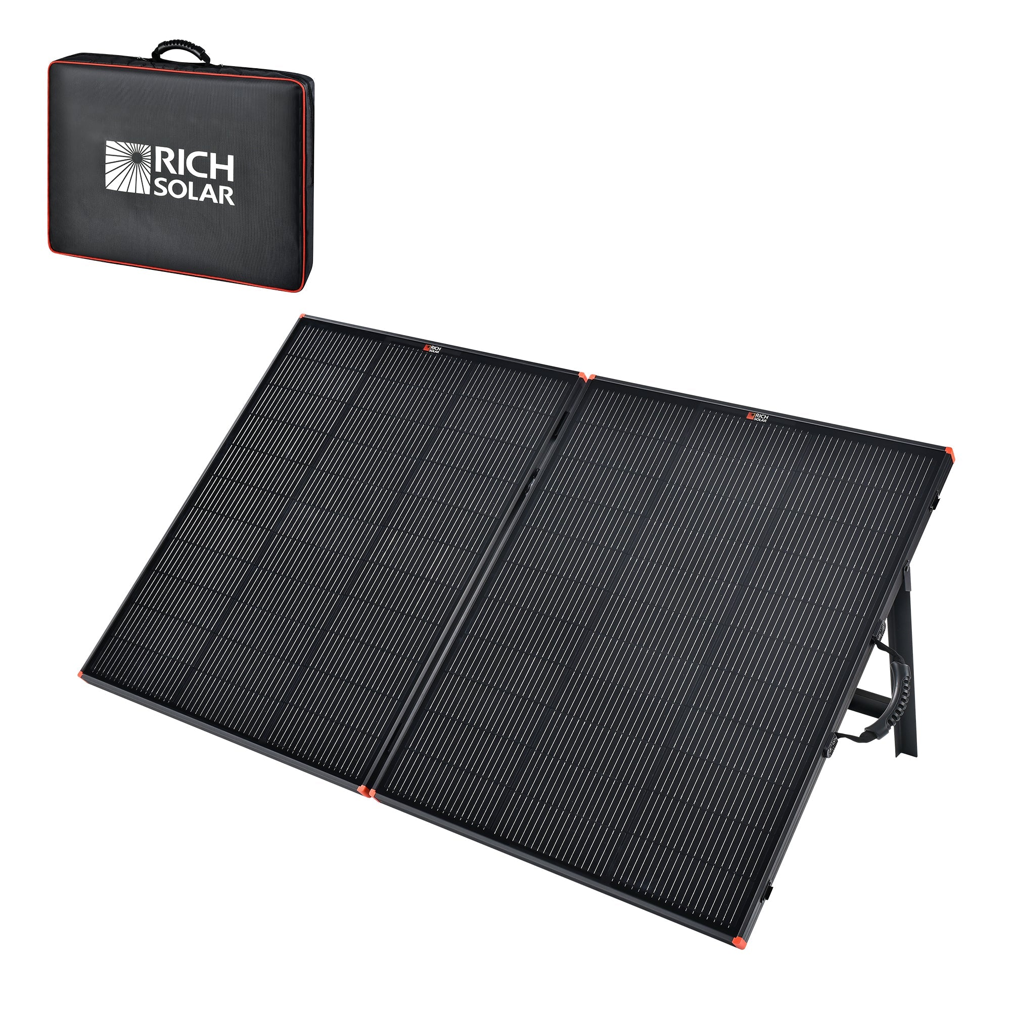 Rich Solar MEGA 200 Portable Briefcase Solar Panel | 200 Watt Portable Solar Panel Powerful 12V - RS-X200B