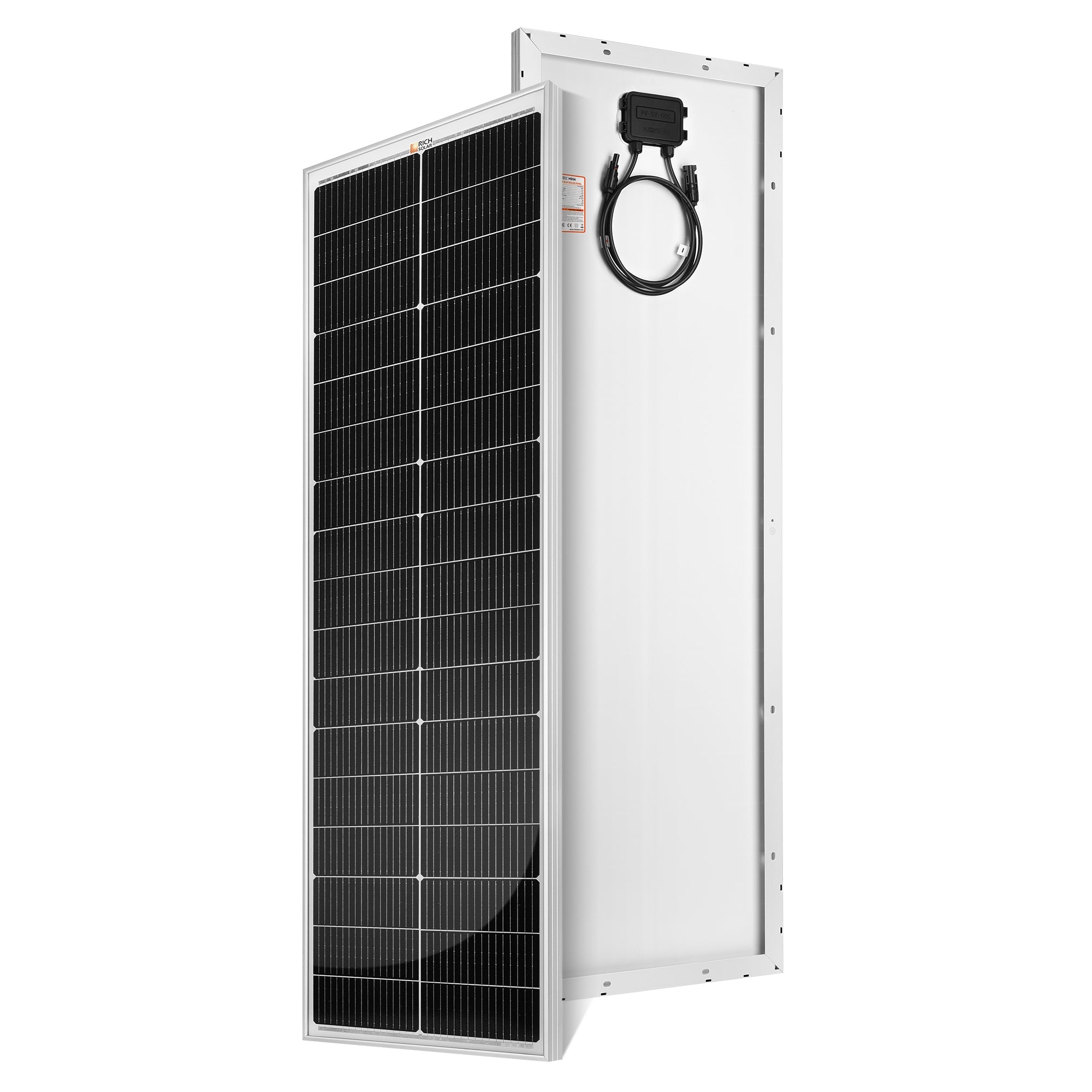 Rich Solar MEGA 100 SLIM | 100 Watt Slim Solar Panel | Compact 12V Off-Grid Narrow Solar Panel - RS-M100SL