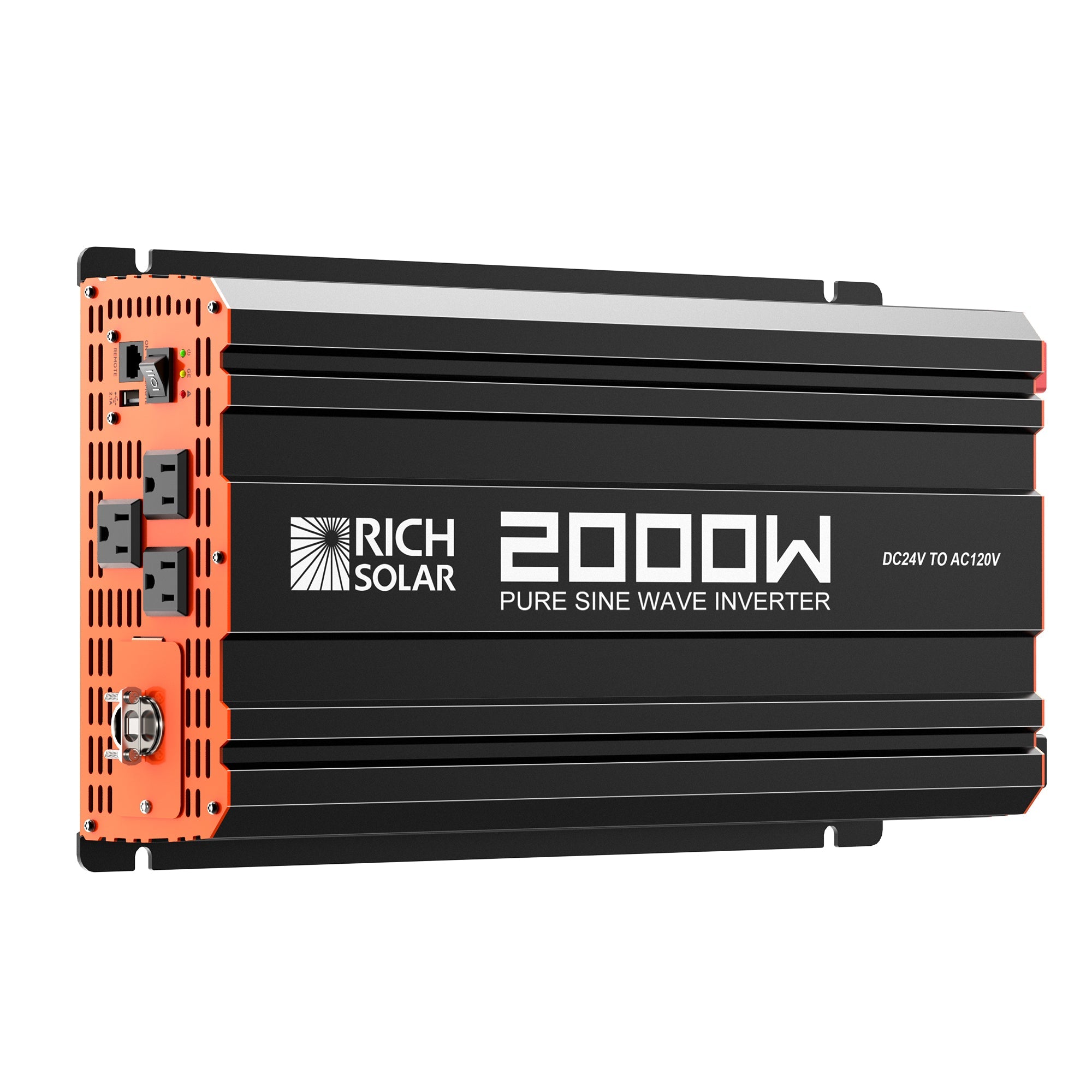 Rich Solar NOVA PURE MAX 2K | 2000 Watt (2kW) 24 Volt Industrial Pure Sine Wave Inverter - RS-V2P24